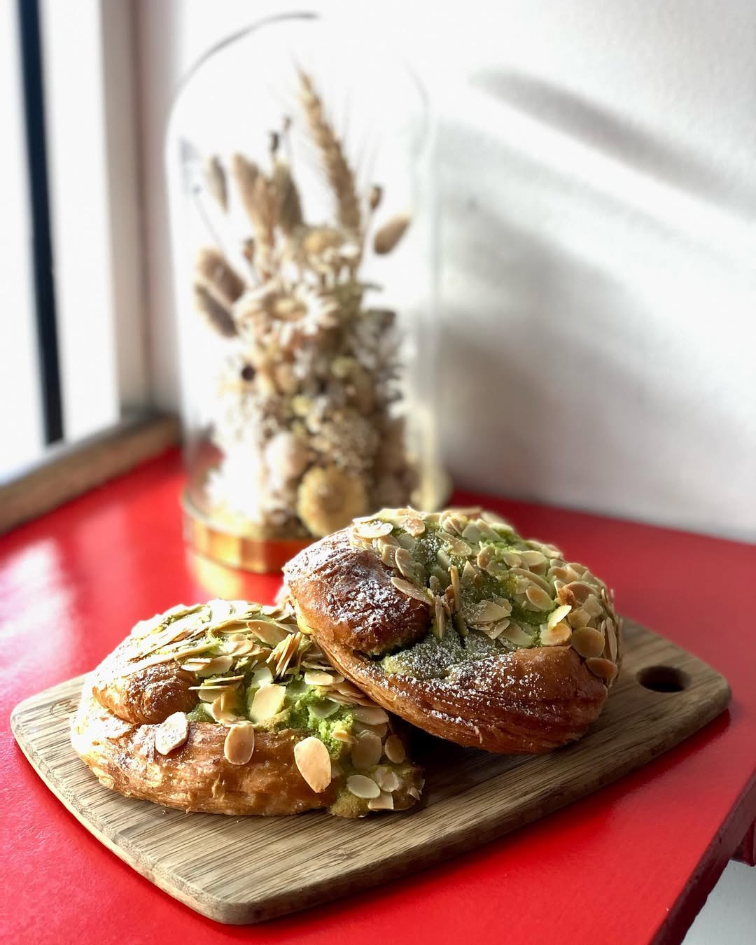 Pistachio and almond pastries